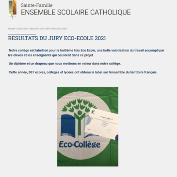 Eco Ecole pour Castel!  Bravo!!!! (Fr/En/Sp)