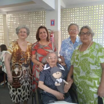 100 ans de Sœur Nazareth, sœur de la Sainte Famille, Brésil.