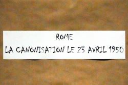 L’exposition des 75 ans de la canonisation de Sainte Emilie, mercredi 23 avril 2025